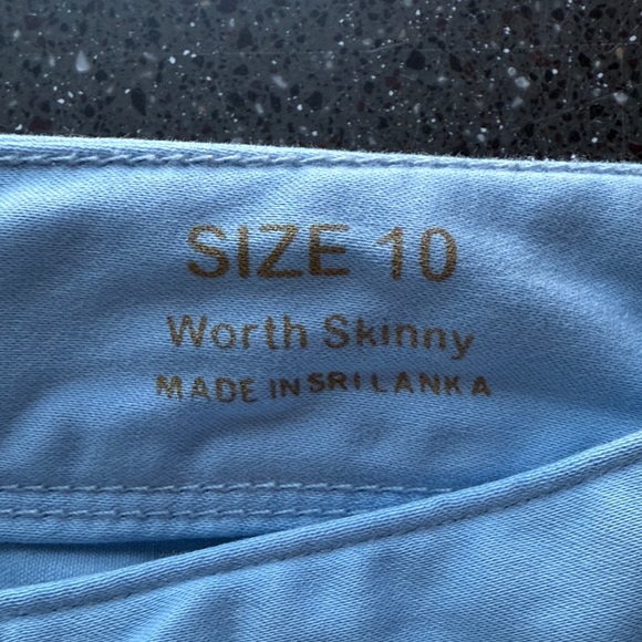 Lilly Pulitzer Light Blue Straight Leg Pants - Picture 2 of 4